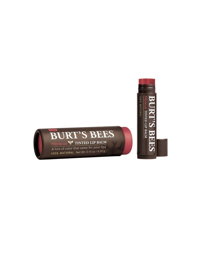 Tinted Lip Balm, Hibiscus, 0.15 Ounce