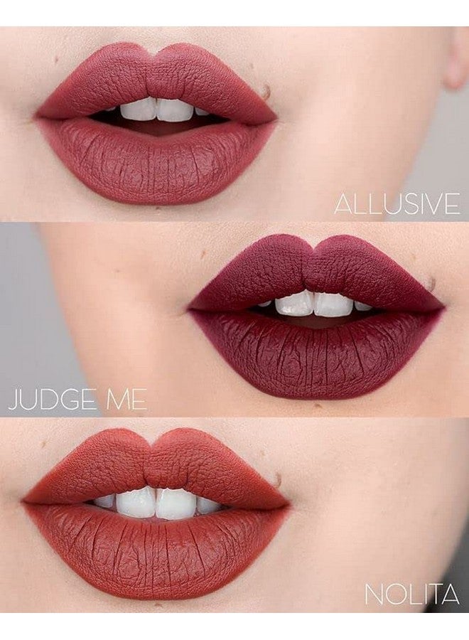 Matte Lip Gloss, Light Weight, Non-Sticky, Smudge Proof, Multicolor, Strawberry Flavour, 6 Ml, Pack Of 6 | Lip_Gloss_5_P6