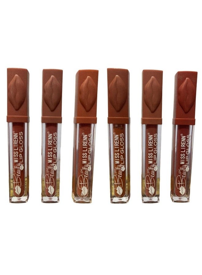 Matte Lip Gloss, Light Weight, Non-Sticky, Smudge Proof, Multicolor, Strawberry Flavour, 6 Ml, Pack Of 12 | Lip_Gloss_3_P12