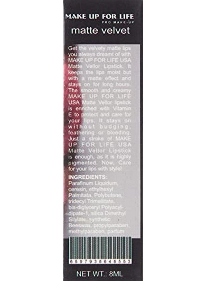 Velvet Matte Lip Gloss-312, Dark Maroon, 8 G