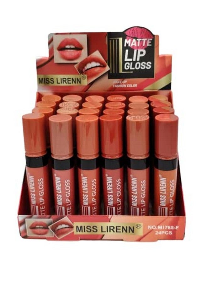 Matte Lip Gloss, Light Weight, Non-Sticky, Smudge Proof, Multicolor, Strawberry Flavour, 6 Ml, Pack Of 12 | Lip_Gloss_1_P12