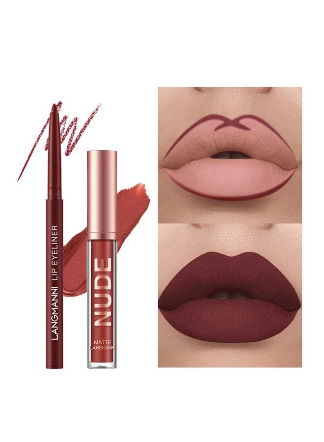 Derol Lip Plumper Setnatural Lip Plumper And Lip Care Serumlip Enhancer For Fuller12Pcs Matte Liquid Lipstick + Lipliner Pens Set Matte Liquid Long-Lasting Wear Non-Stick Cup Waterproof Lip Gloss