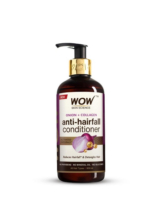 Skin Science Onion & Collagen Antihairfall Conditioner|Reduces Hair Breakage|Detangles Hair|Smoothens Hair|Strengthens Weak Strands|Boosts Hair Thickness|New & Improved Formulation|300Ml