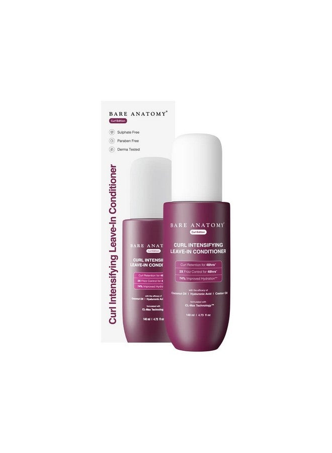 Curlboosting Cream Leavein Conditioner | Get Curls With 2X Frizz Protection | Enriched With Coconut Oil, Hyaluronic Acid & Castor Oil | Get Smoother, Healthy & Glossy Hair | 140Ml