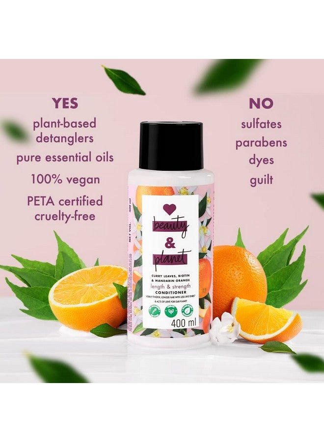 Curry Leaves, Biotin & Mandarin Natural Conditioner For Splitend Free For All Long Hair|No Sulfates,No Paraben|200Ml,1 Count