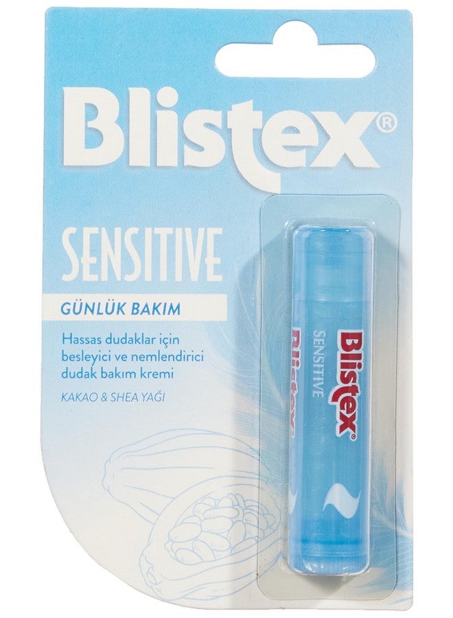 Simple & Sensitive Lip Balm 0.15 Ounce Tube Hypoallergenic Unflavored Lip Balm Gentle Lip Moisturizer For Dry Lips Contains Shea & Cocoa Butter