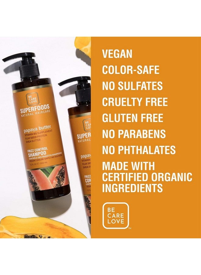 Superfoods Frizz Control Conditioner | Organic Hair Conditioner | Vegan Free | Sulphate Free | Paraben Free | Zero - Frizz | Frizz Control Conditioner | Natural | 355 Ml.