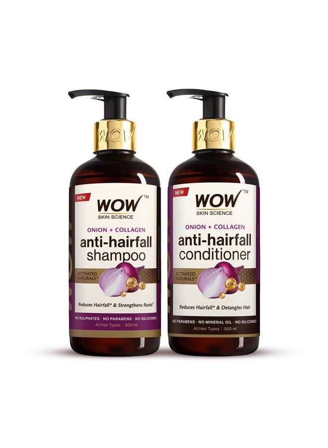 Skin Science Onion Oil Shampoo & Conditioner Kit With Red Onion Seed Oil Extract Black Seed Oil & Provitamin B5 (Shampoo + Conditioner) 600 Ml