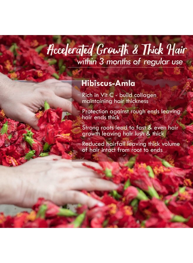 Hibiscus Amla Summer Hair Oil For Men & Women, Helps In Hair Growth & Thickness, For All Hair Types, No Paraffin, Mineral Oil, Preservatives & Chemicals, 200Ml
