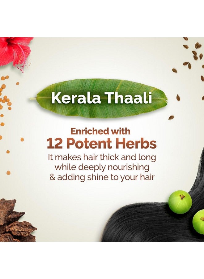 Kerala Thaali Hair Oil With Hibiscus, Bhringraj, Methi Dana & Amla For Thick & Long Hair - 150 Ml | Stimulates Hair Growth | Nourishing Thali | 100% Natural Herbs | 12 Potent Herbs