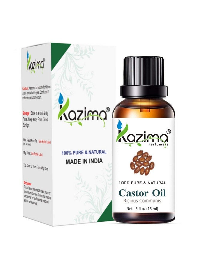 Combo Of Castor Oil And Sesame Oil - 100% Pure Cold Pressed Carrier Oil For Hair And Skin, 15 Ml Each