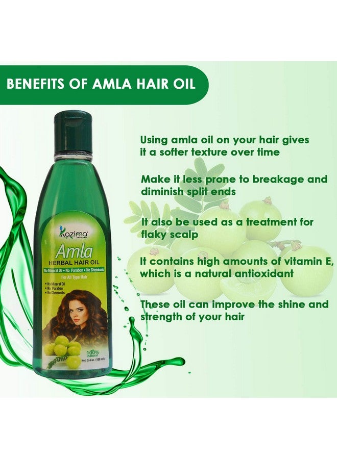 Amla Herbal Hair Oil Ideal For Hair Fall Repair Oil & Hair Fall Controll (100Ml) (Pack Of 3)