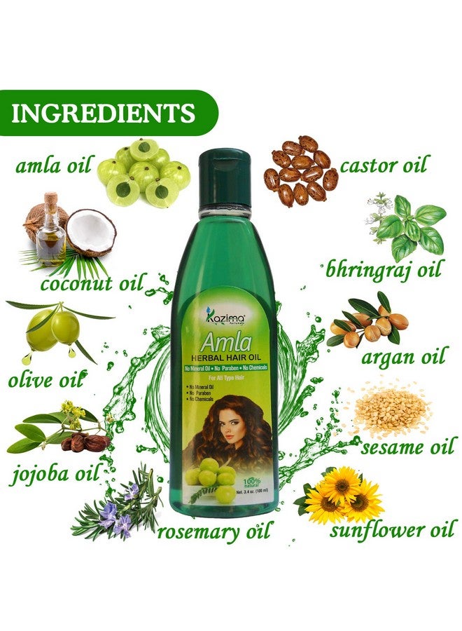 Amla Herbal Hair Oil Ideal For Hair Fall Repair Oil & Hair Fall Controll (100Ml) (Pack Of 3)