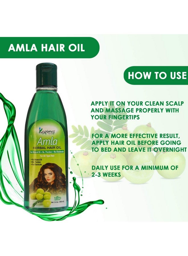 Amla Herbal Hair Oil Ideal For Hair Fall Repair Oil & Hair Fall Controll (100Ml) (Pack Of 3)