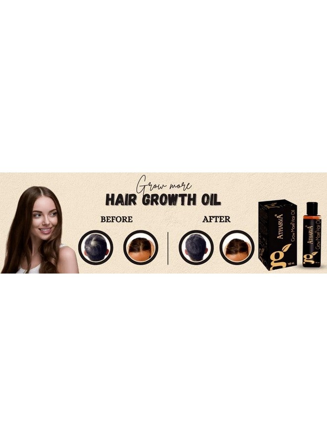 Grow More Hair Oil, 100Ml, (Strength To Hair, Eliminate Dandruff, Reduces Hair Fall, Promotes Hair Growth, Shiny & Smooths Hair)