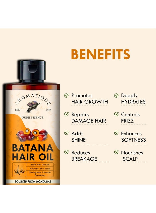 Pure Batana Oil For Hair Growth By Dr Sebi Sourced From Honduras, Cold Pressed Oil, Derived From The American Oil Palm Nut For Hair & Skin (200 Ml)