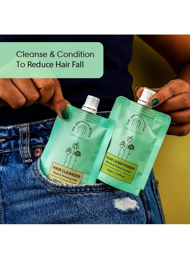 Hair Cleanser & Conditioner Combo Weak & Thinning Hair - Travel Pack Set Of 2