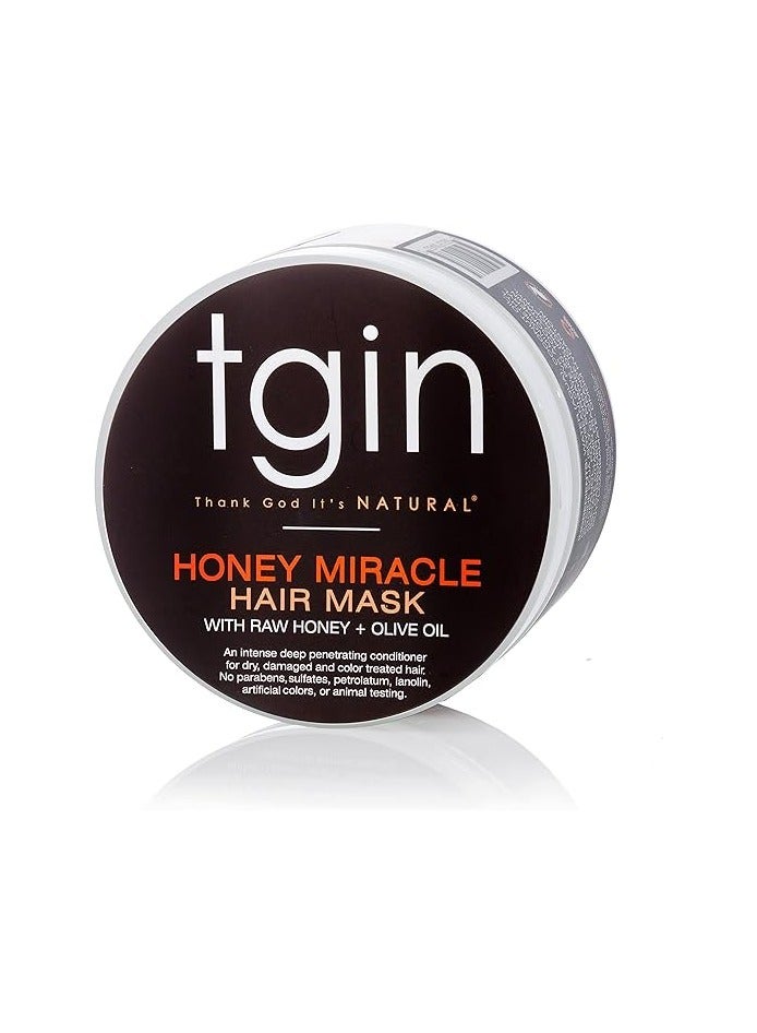 Honey Miracle Hair Mask With Raw Honey + Olive Oil 12Oz