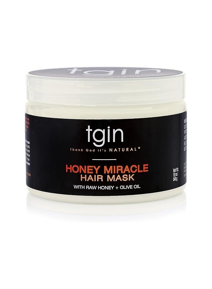 Honey Miracle Hair Mask With Raw Honey + Olive Oil 12Oz