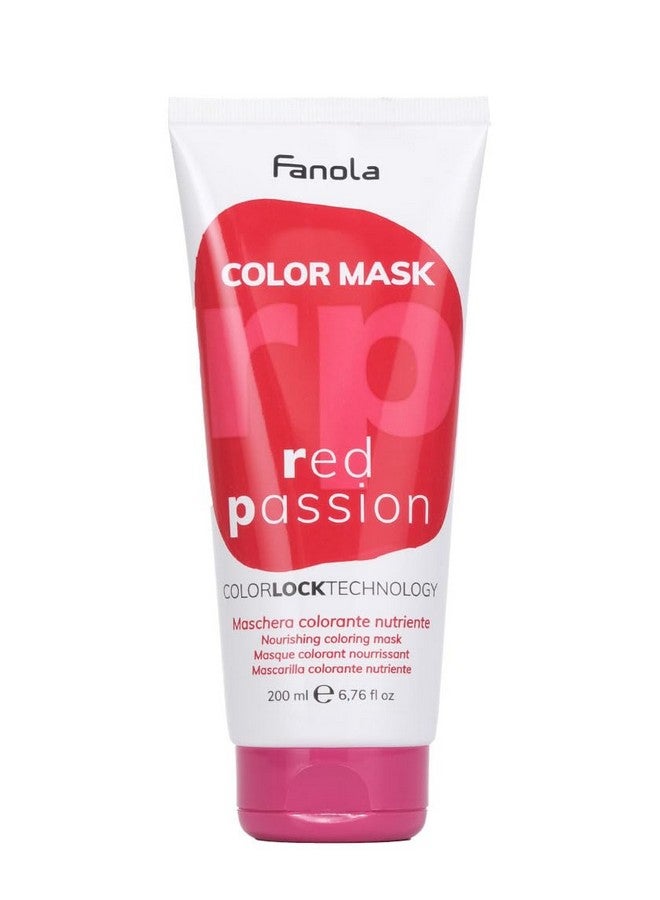 Maschera Colorante Capelli, Color Mask Red Passion Nourishing Coloring 250 Ml, 6.7 Fl Oz [Made In Italy, Italian Import]