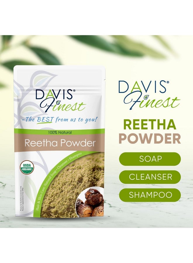 Organic Reetha Aritha Soap Nuts Powder 250G, Ayurvedic, Sls-Free Soap Shampoo, Deep Cleansing, Dry Itchy Scalp