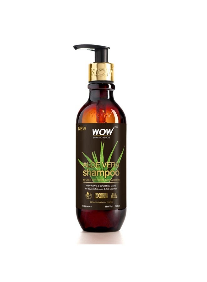 Aloe Vera Shampoo For Hydration And Soothing Scalp For Dry Weak Dull Hair And Irritated Scalp 250Ml