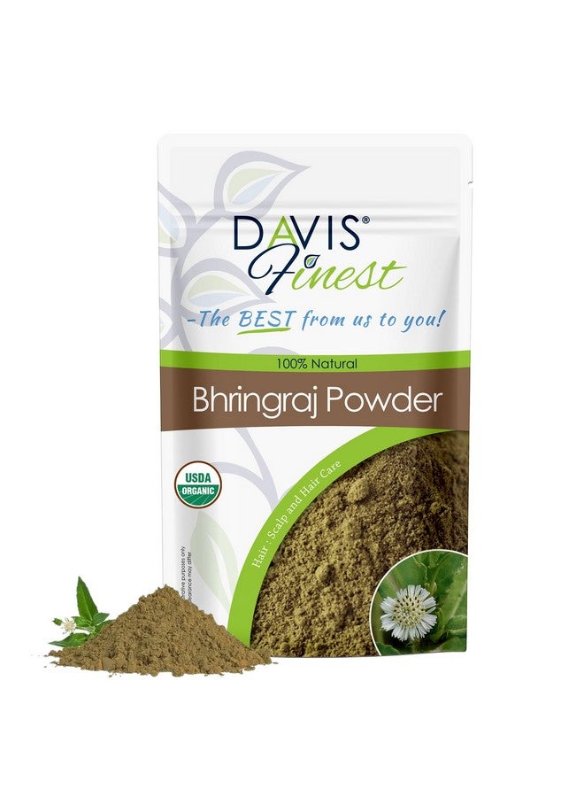 Bhringraj Powder 250G, 100% Pure Natural Ayurvedic Hair Mask Prevents Hair Loss, Hair Fall, Split Ends, Damaged Thinning Hair, Promotes Hair Growth, Beautiful Shine Hair