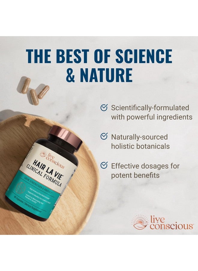 Clinical Formula Hair Vitamins Capsule With Biotin And Saw Palmetto - Healthy Hair And Whole-Body Wellness (2-Pack)