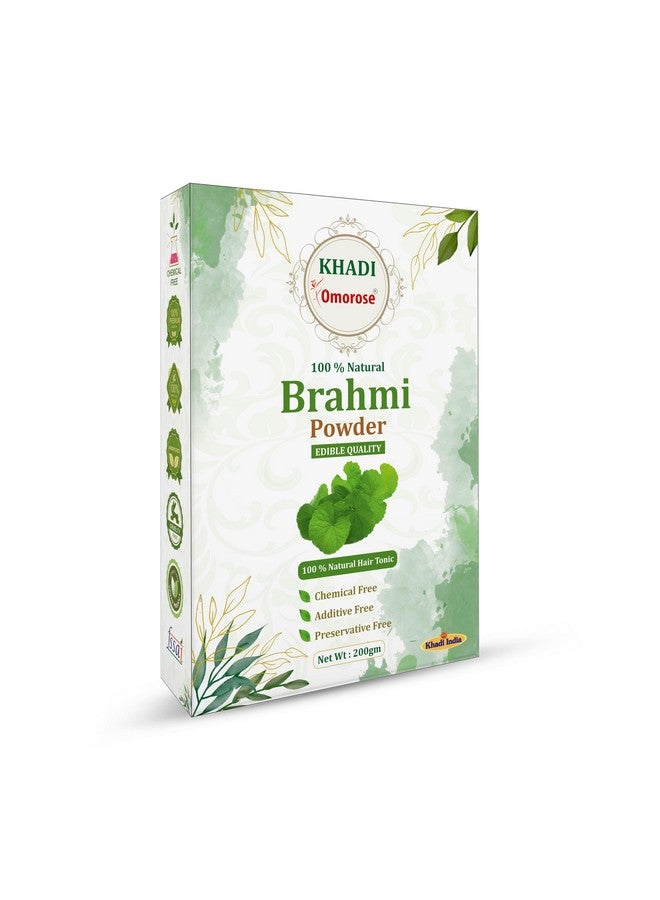 Brahmi Powder For Healthy Hair Growth | Strengthens Hairs |100% Pure & Natural | 200 Grams | Resealable Zipper Pouch |