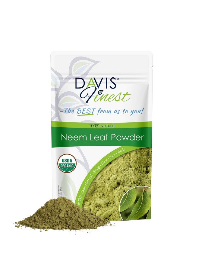 Organic Neem Powder 250G, Ayurvedic Pure & Natural Dried Neem Leaves For Hair & Skin, Food Grade Azadirachta Indica