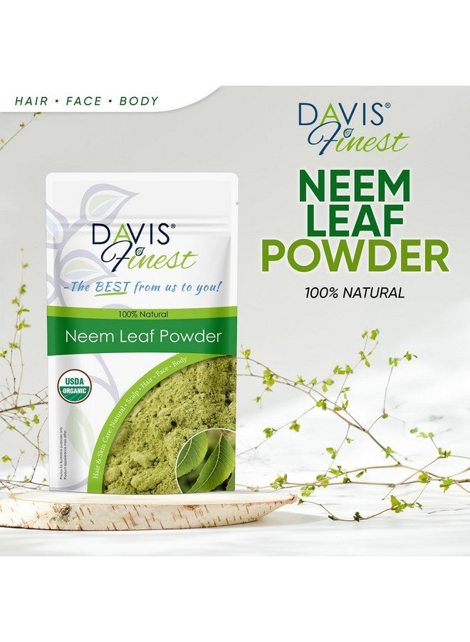 Organic Neem Powder 250G, Ayurvedic Pure & Natural Dried Neem Leaves For Hair & Skin, Food Grade Azadirachta Indica