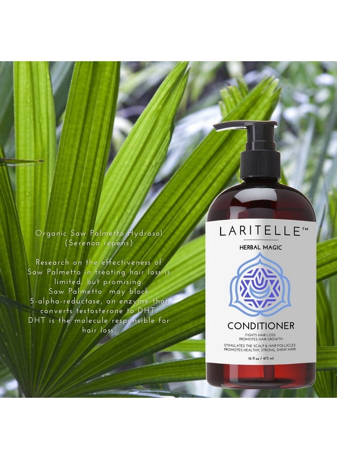 Organic Conditioner 16 Oz Hair Loss Prevention Antibreakage Split Ends Treatment Rosemary & Saw Palmetto No Gmo Gluten Alcohol Paraben Phthalates Unscented. Hypoallergenic