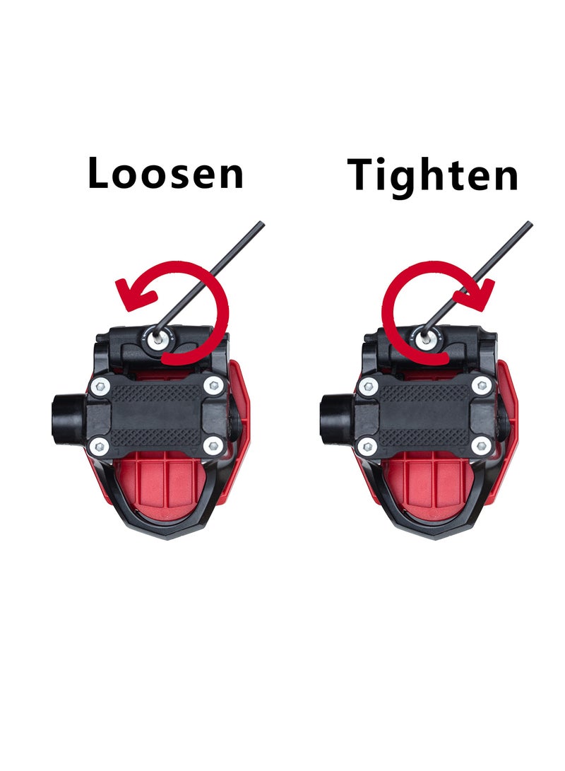 Pedal Converter for Peloton Bike and Bike Plus, Flat Platform Adapter for Regular Shoes, Replacement Pedals for Original Bike