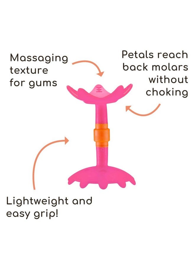 Original Teethin Smart Ez Grip Star Teether And Sensory Toy For Babies And Toddlers. Bpa Free Teether Pink