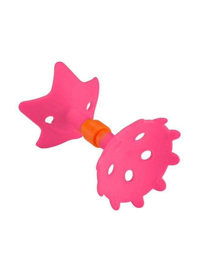 Original Teethin Smart Ez Grip Star Teether And Sensory Toy For Babies And Toddlers. Bpa Free Teether Pink
