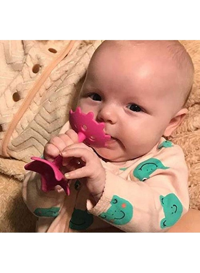 Original Teethin Smart Ez Grip Star Teether And Sensory Toy For Babies And Toddlers. Bpa Free Teether Pink