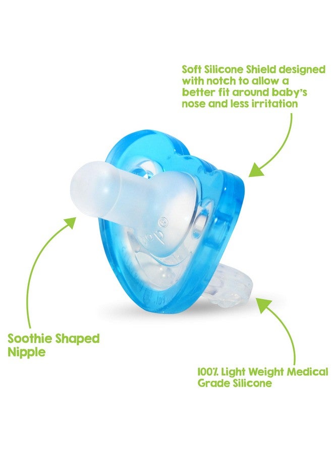 Jollypop Baby Pacifier Plus 3M+ Double Pack Blue 2 Count