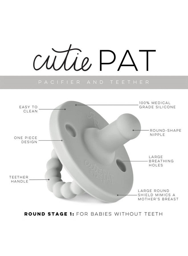 Cutie Pat Pacifier Teether (Stage 1 Grey)