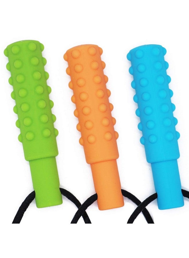 Xtra Tough (Xt) Sensory Chew Necklace (3 Pack) - Sensory Oral Motor Aids Teether Toys For Autism, Adhd, Baby Nursing Or Special Needs- Designed For Moderate & Aggressive Chewer
