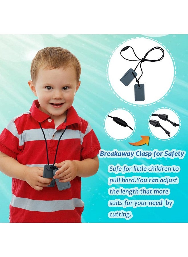 Sensory Chew Necklace For Kids, Oral Motor Aids Chewy Necklace Sensory For Boys Girls With Autism, Adhd, Spd Needs, Oral Chew Toys For Sensory Made Of Food Grade Silicone Bpa Free