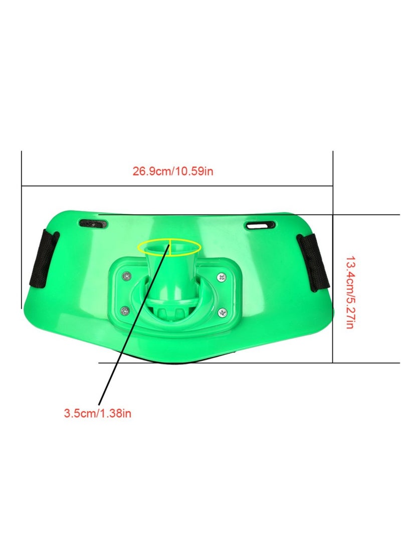 Adjustable Fishing Rod Holder Belt for Big Game and Jigging, Padded Waist Gimbal in Green