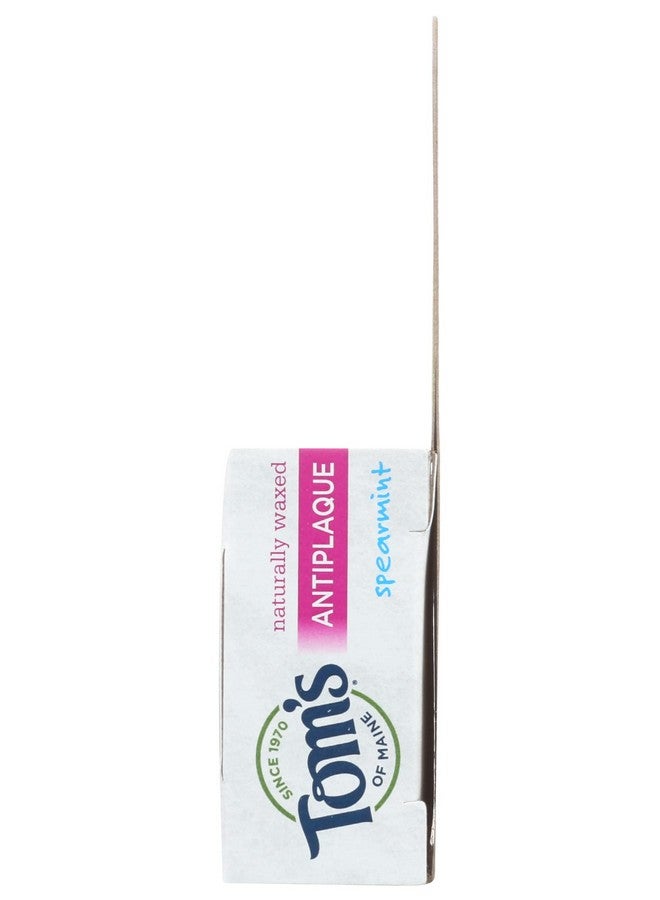 683030 Natural Waxed Antiplaque Flat Floss, Spearmint, 32 Yd, 24 Count (Pack Of 1)