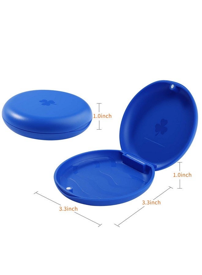 Retainer Cases,Solid Orthodontic Retainer Case (Blue)