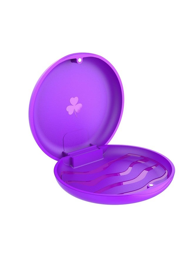 Retainer Cases,Solid Orthodontic Retainer Case (Purple)