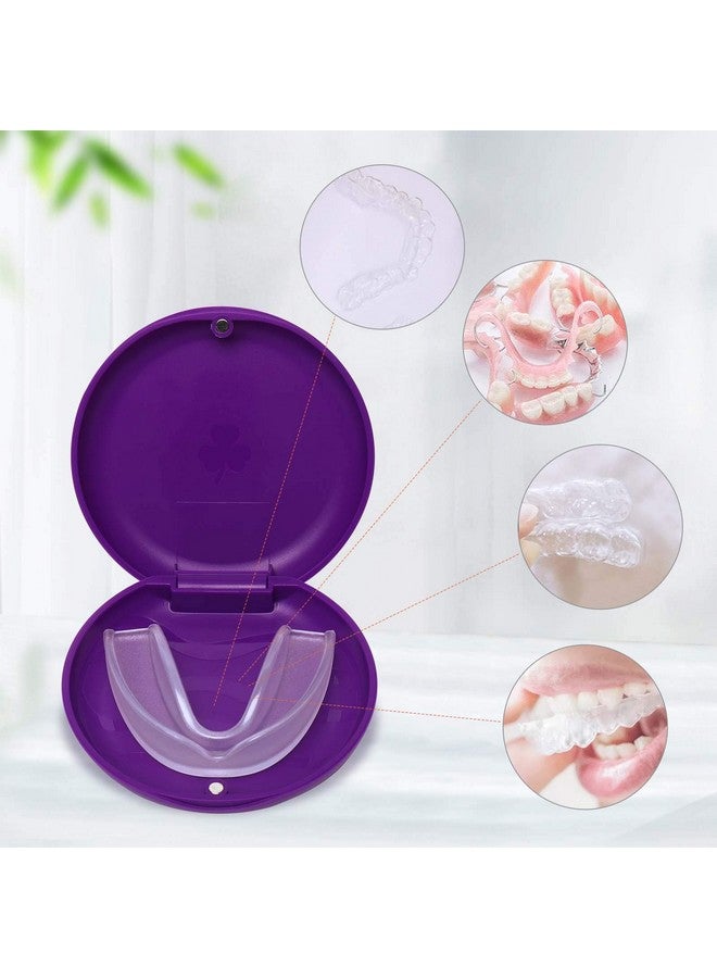 Retainer Cases,Solid Orthodontic Retainer Case (Purple)