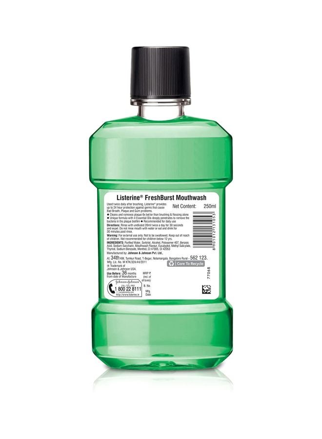 Fresh Burst Mouthwash 250ml