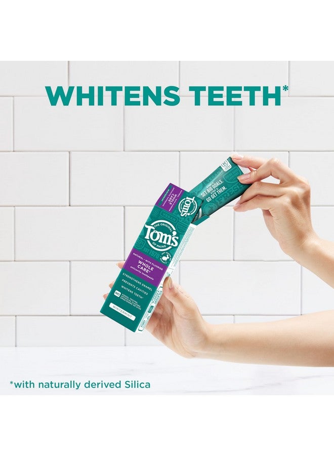 Whole Care Natural Toothpaste With Fluoride, Wintermint, 4 Oz. 3-Pack (Packaging May Vary)