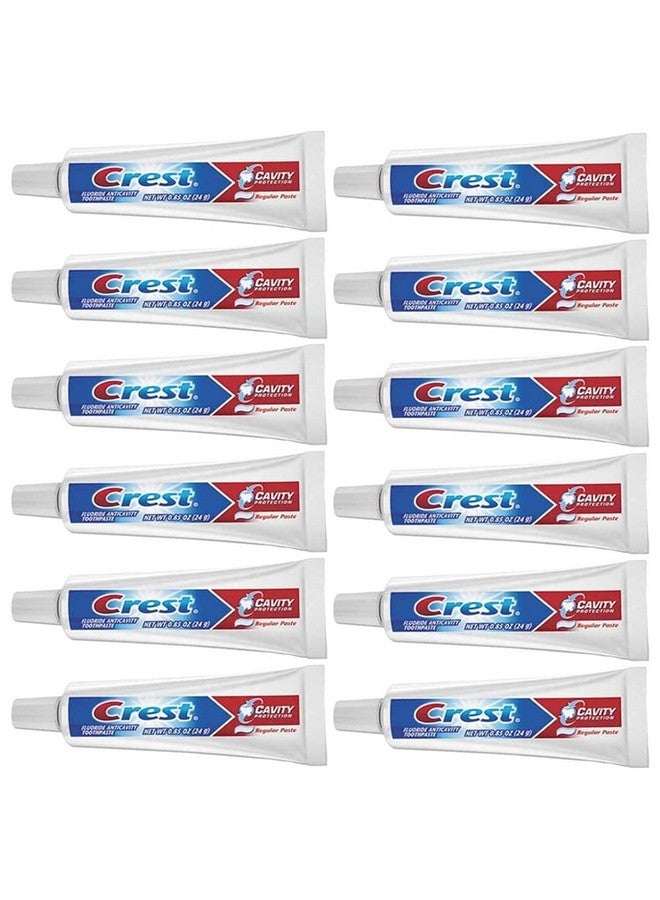 Cavity Protection Regular Toothpaste, Travel Size .85 Oz. (24G) - Pack Of 12