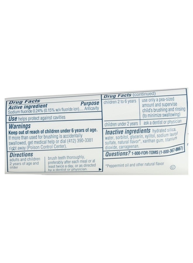 Travel Size Anticavity Toothpaste - Fresh Mint 3 Ounce