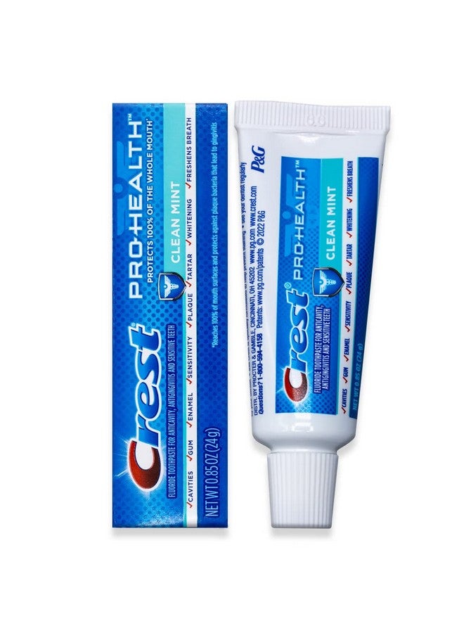 Pro-Health, Clean Mint Toothpaste, Travel Size 0.85 Oz (24G) - Pack Of 8